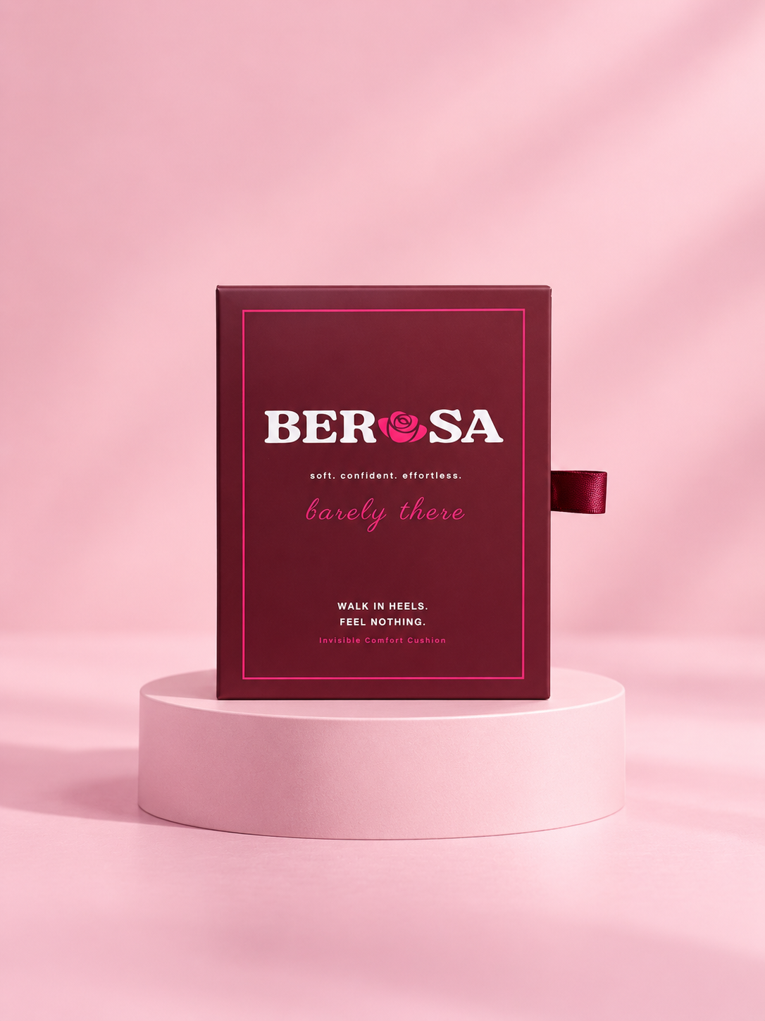 Transparentes BEROSA Gel Pad für den Fußballen, Single Pack
